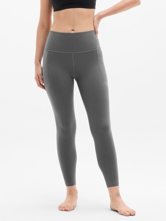 Athleta Pants - Athleta Salutation Stash Pocket High Rise Leggings Gray XS